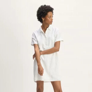 Everlane The Linen Eyelet Shirtdress
